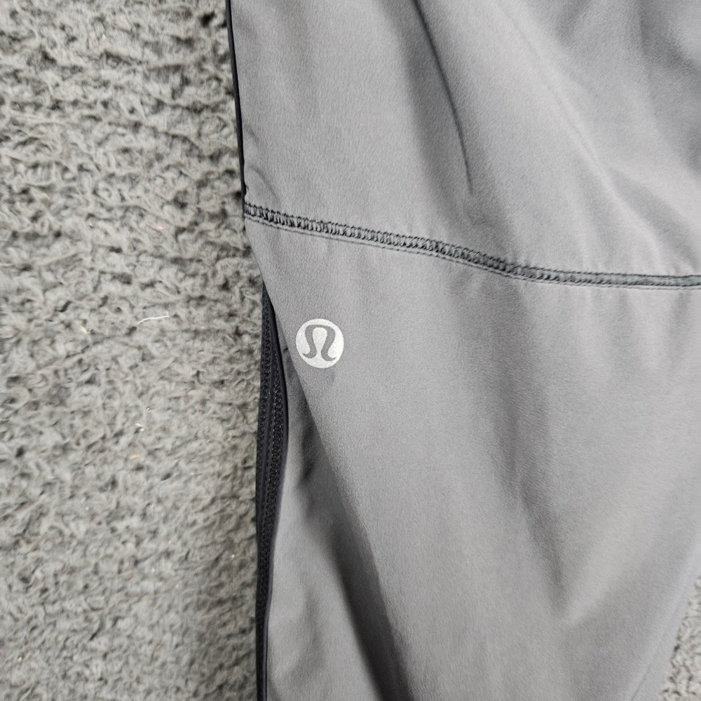 Lululemon Grey Black Track Jogger Pants Athletic Women's Size 23" Waist - Picture 7 of 8